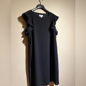 Elle Black Ruffle Sleeve Mini Dress
